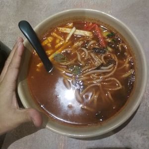 Assam laksa ramen at Simple Life Healthy Vegetarian Restaurant - Sunway Putra in Kuala Lumpur