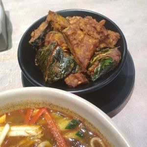 Pumpkin and tempeh rendang at Simple Life Healthy Vegetarian Restaurant - Sunway Putra in Kuala Lumpur