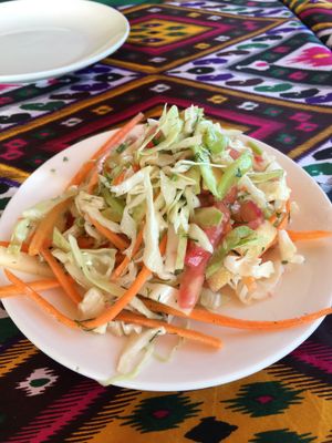 Vitamin salad  at Minzifa in Bukhara