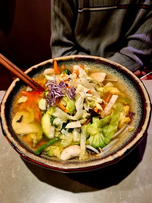 Pho with veggies, tofu and rice noodles at Quy Nguyen - Vegan Living in Berlin