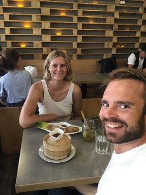 So many nice dishes. First time with vegan dim sum, really nice. And the interior was beautiful.  at Quy Nguyen - Vegan Living in Berlin