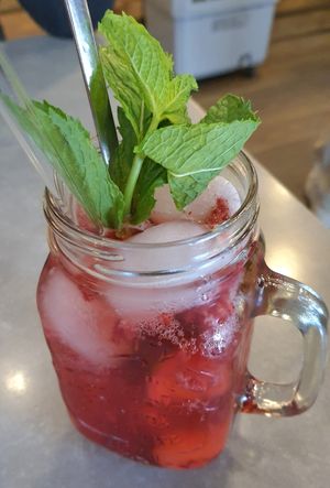 Raspberry lemonade at Quy Nguyen - Vegan Living in Berlin