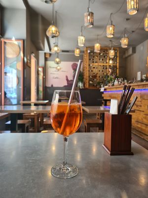 Solid Aperol Spritz at Quy Nguyen - Vegan Living in Berlin