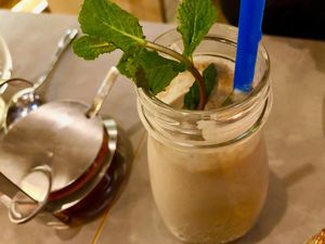 coconut strawberry mint drink at Quy Nguyen - Vegan Living in Berlin