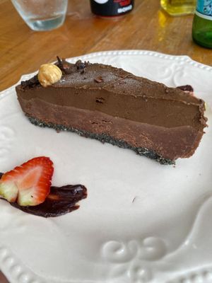 Hazelnut cake at Organico Fortuna in La Fortuna