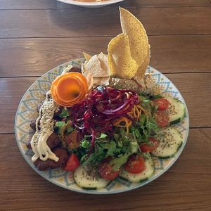 Arabic platter at Organico Fortuna in La Fortuna