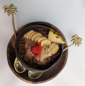 Smoothie Bowls for the win!  #Veganuary at Organico Fortuna in La Fortuna