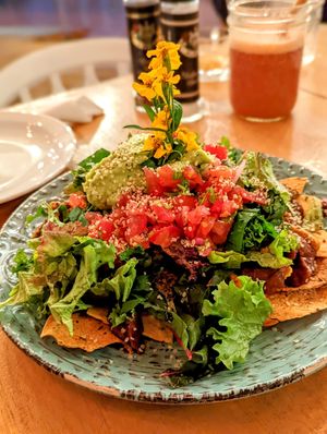 Nachos at Organico Fortuna in La Fortuna
