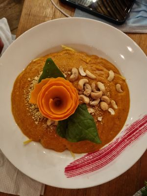 Cashew Pasta at Organico Fortuna in La Fortuna