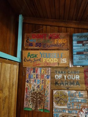 Decoration at Organico Fortuna in La Fortuna