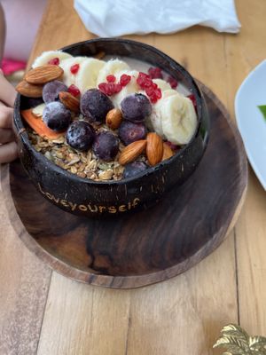 The marvelous smoothie bowl  at Organico Fortuna in La Fortuna