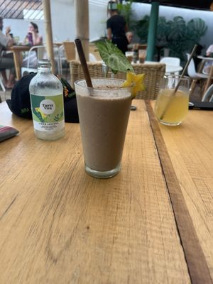 Chocobanana smoothie   at Organico Fortuna in La Fortuna