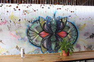 Coffee Bar outside at Organico Fortuna in La Fortuna