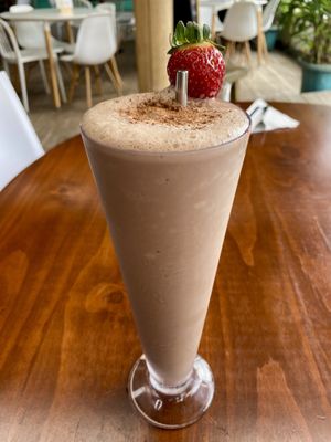 Chocolate milkshake  at Organico Fortuna in La Fortuna