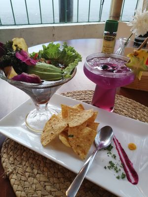 Pilz-Cheviche und Magic Tea at Organico Fortuna in La Fortuna