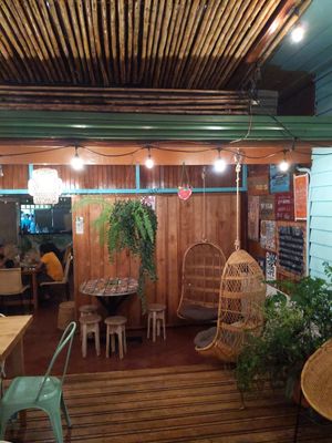 Outside at Organico Fortuna in La Fortuna