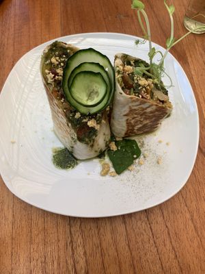 Tico burrito (vegan) at Organico Fortuna in La Fortuna