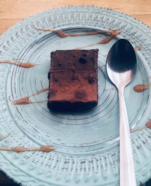 Brownie at Organico Fortuna in La Fortuna