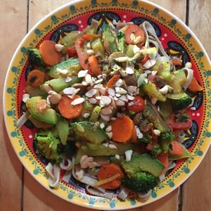 vegan pasta at Organico Fortuna in La Fortuna