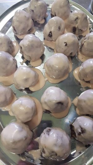 Dinkelpunschkrapfen at Cofeba in Graz