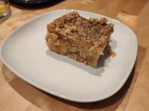 Carrot and walnut cake at Sattgrün in Essen
