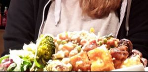 Challenge: how much can you put on one plate? at Sattgrün in Essen