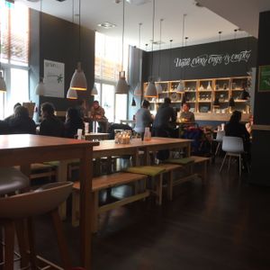 seating at Sattgrün in Essen