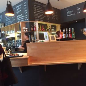 cashier counter at Sattgrün in Essen