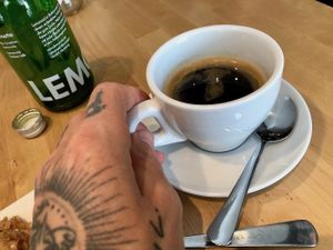 good coffee at Sattgrün in Essen