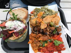 Another plate and salad mix ;) at Sattgrün in Essen