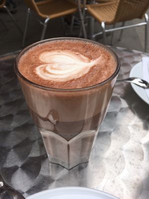 hot soy chocolate at Cafe Kopi in Hannover