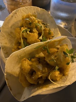 Cauliflower taco at Bar Bombon in Philadelphia