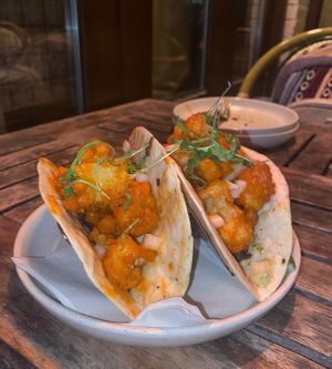 Buffalo cauliflower tacos at Bar Bombon in Philadelphia
