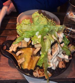 Nachos with fajita chickn at Bar Bombon in Philadelphia