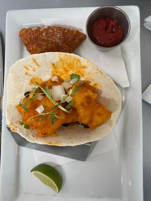 Lunch Combo
Empanada
Buffalo Taco at Bar Bombon in Philadelphia
