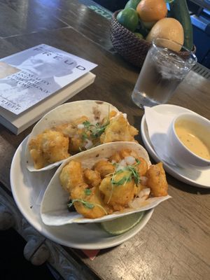 Buffalo cauliflower tacos at Bar Bombon in Philadelphia