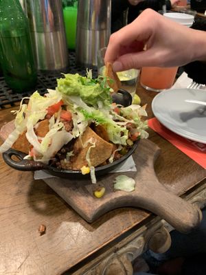Looks small but very filling and delish nachos!!  at Bar Bombon in Philadelphia