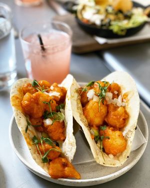 Buff cauliflower tacos   at Bar Bombon in Philadelphia