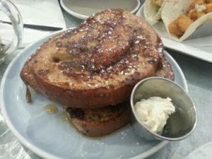 French Toast from the brunch menu! at Bar Bombon in Philadelphia