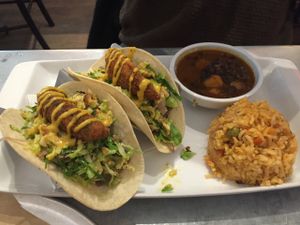 Tacos (brussels sprouts) at Bar Bombon in Philadelphia