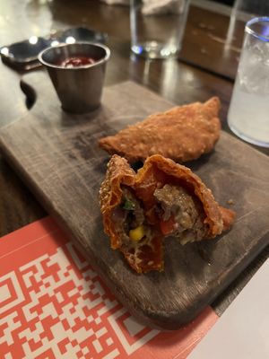 Philly cheesesteak empanadas   at Bar Bombon in Philadelphia
