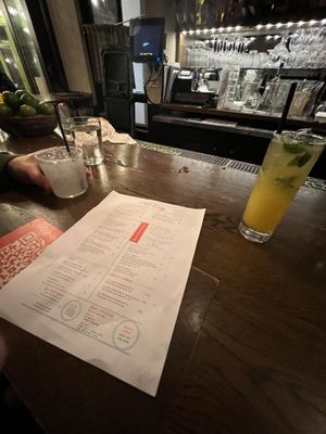 Margarita and passion fruit mojito   at Bar Bombon in Philadelphia