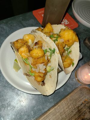 Cauliflower taco delicious at Bar Bombon in Philadelphia