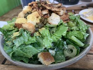Zesty Caesar Salad with Chick’n  at Bar Bombon in Philadelphia