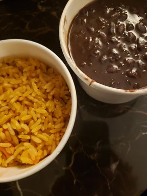 Rice and beans at Bar Bombon in Philadelphia