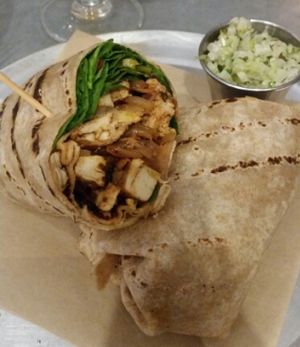 Chick'n Wrap at Bar Bombon in Philadelphia