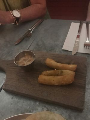 polenta fries...we ate some before I took the picture  at Bar Bombon in Philadelphia