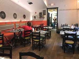 restaurant seating at Bar Bombon in Philadelphia