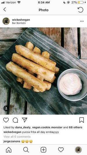 Yucca frita at Bar Bombon in Philadelphia
