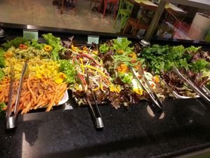 saladas at Brasil Vegetariano in Rio De Janeiro